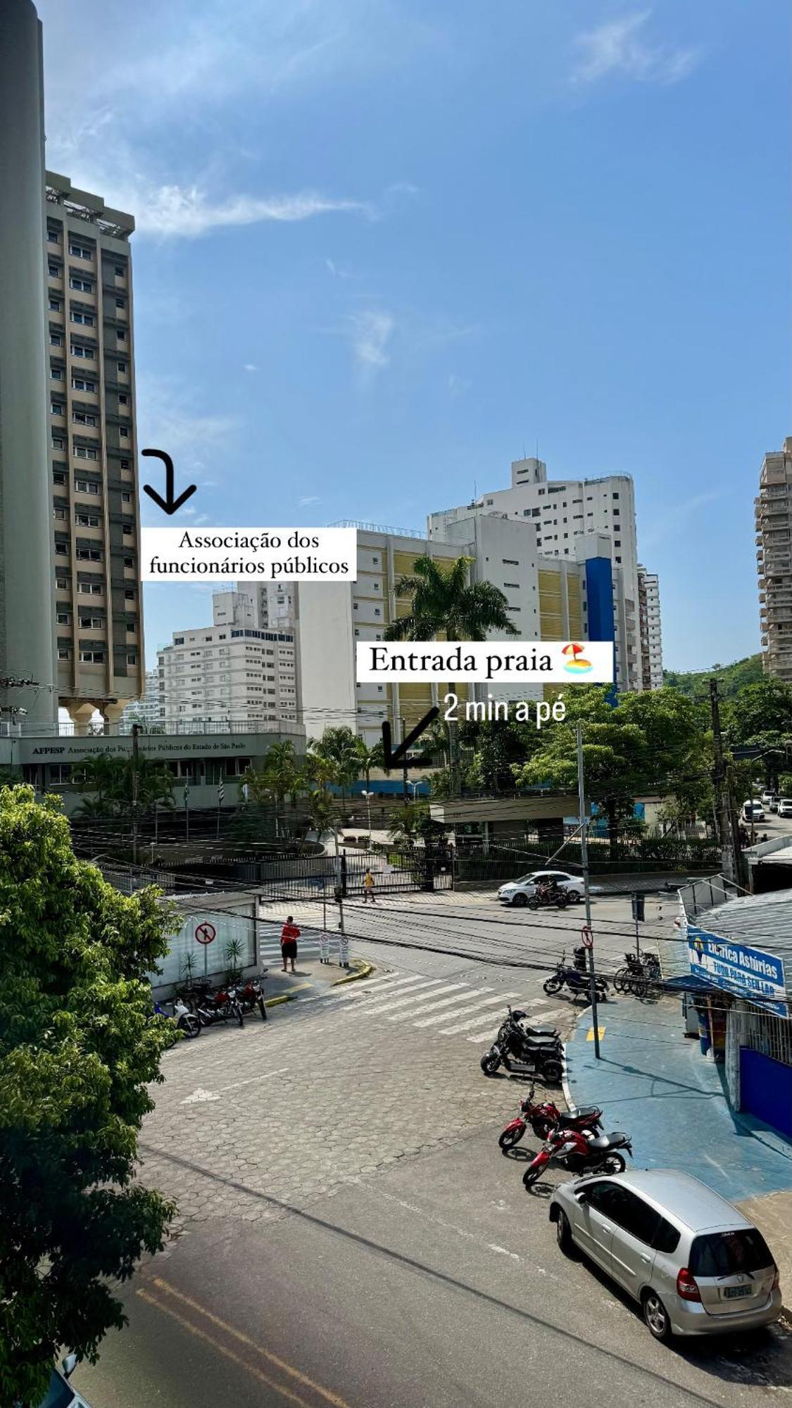 Apartamento Uma Quadra Da Praia Das Asturias Guarujá Exterior photo